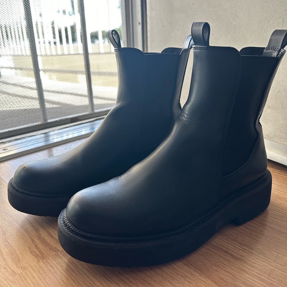 black boots
